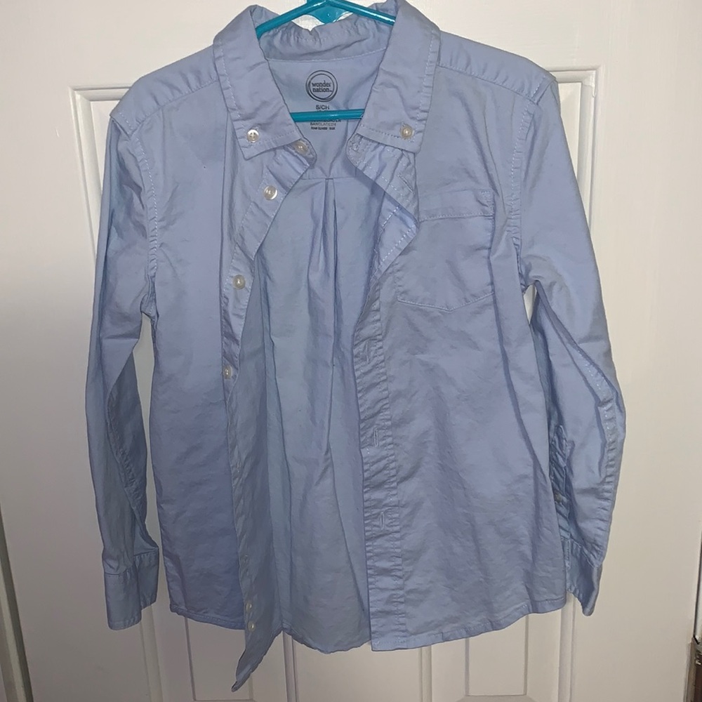 Wonder nation boys button up size 6/7